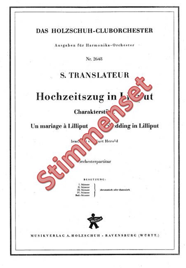 Hochzeitszug in Liliput